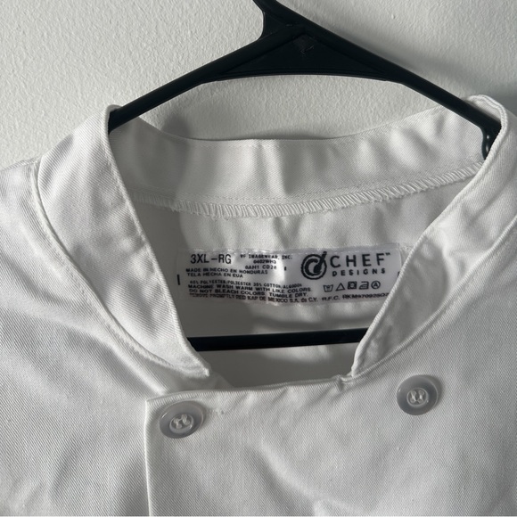 Chef Designs White Chef Jacket Size 3XL - Picture 4 of 7